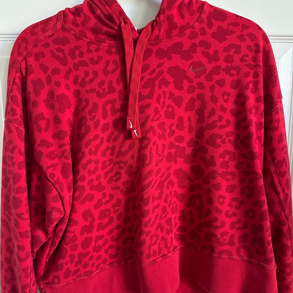 Nike Red Boxy Polo Sweatshirt